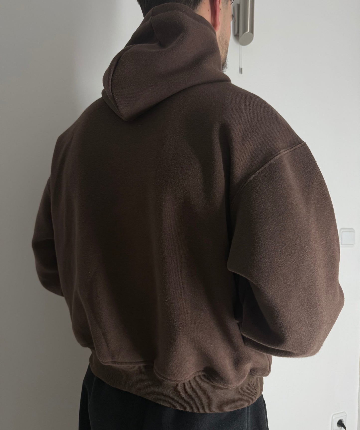Basic Logo Hoodie Brown