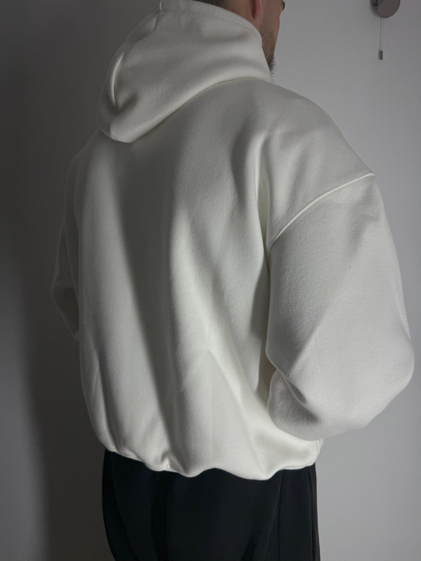 Basic Logo Hoodie White
