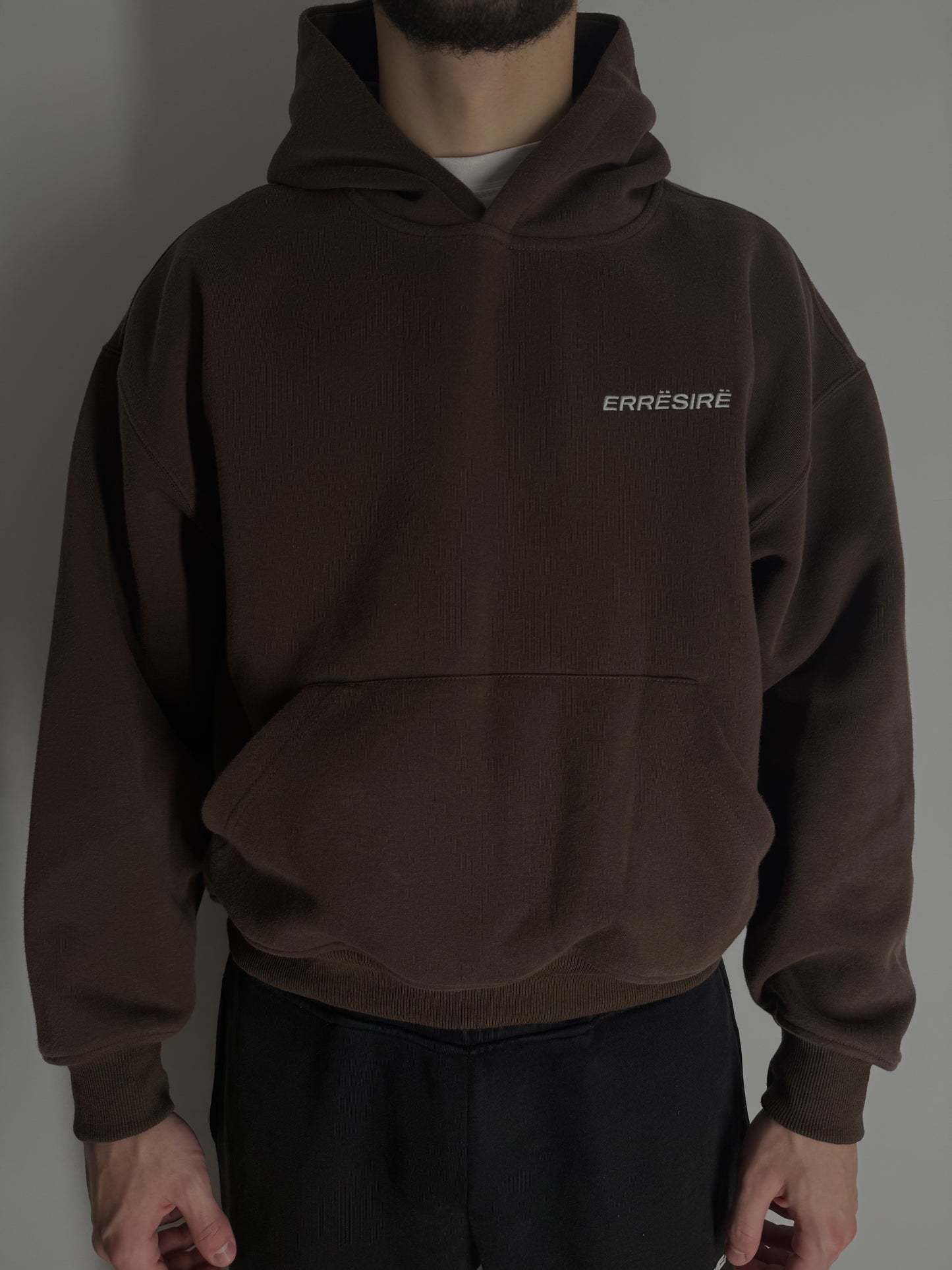 Basic Logo Hoodie Brown