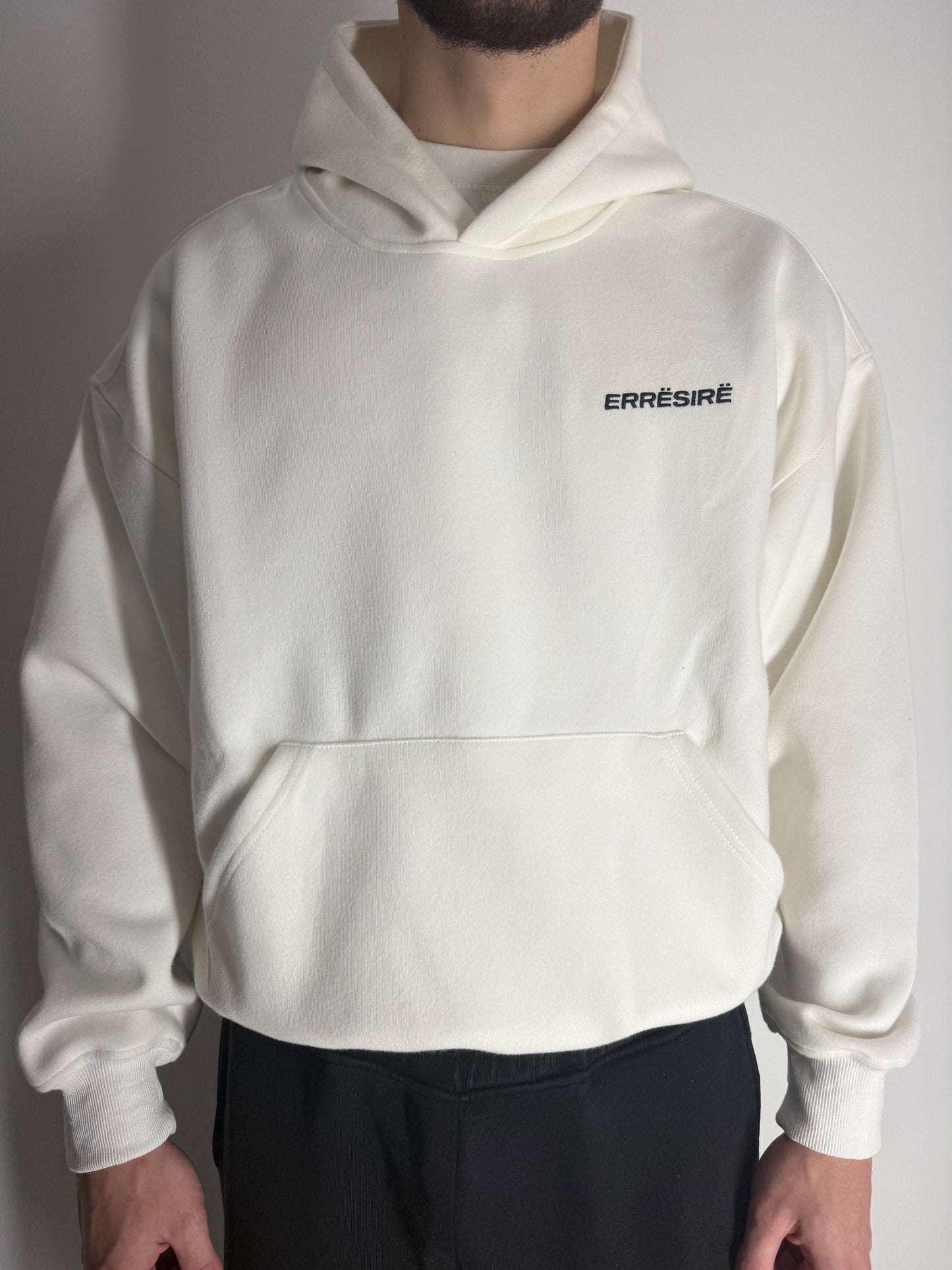 Basic Logo Hoodie White
