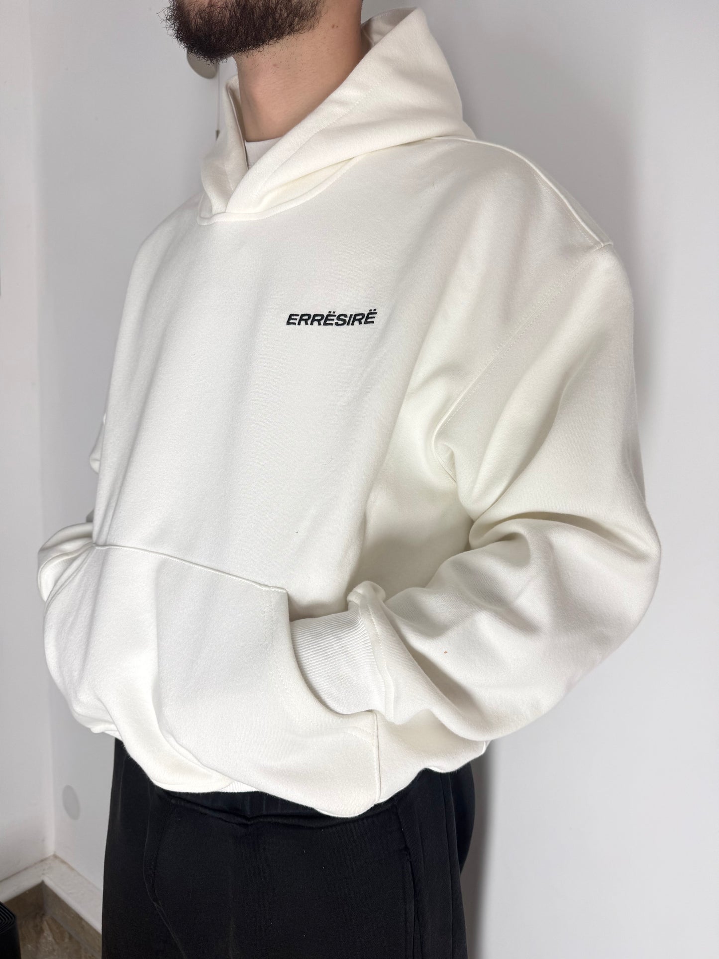 Basic Logo Hoodie White