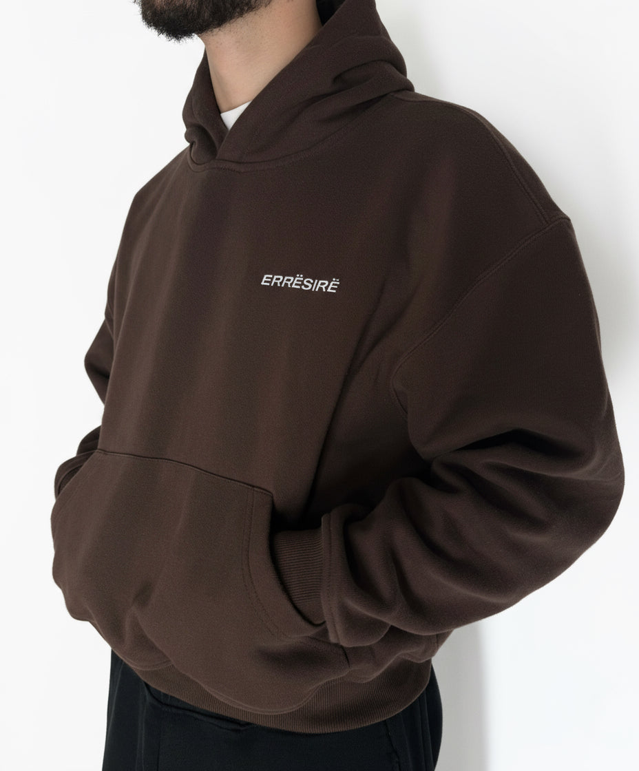 Basic Logo Hoodie Brown