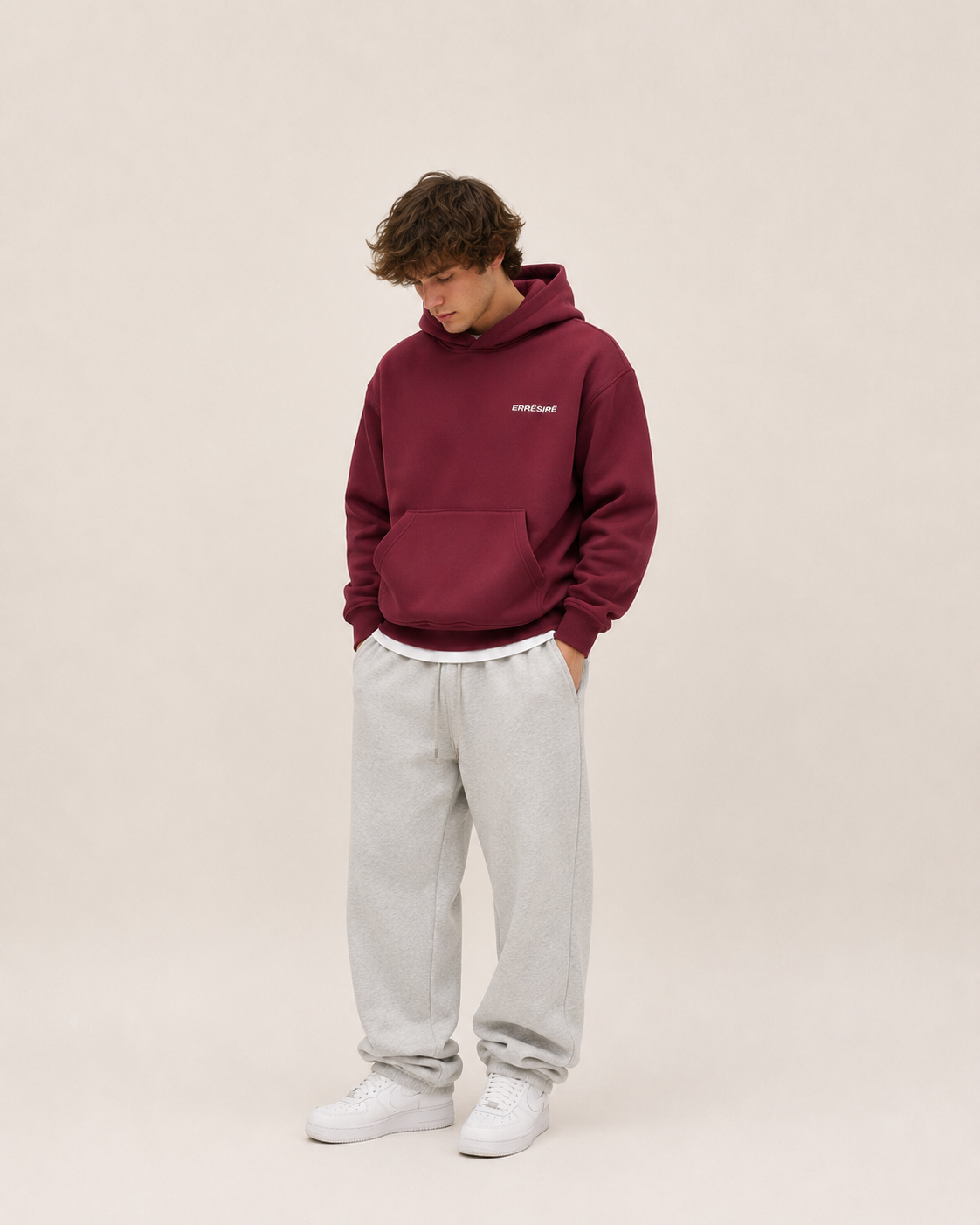 HOODIE WINERED
