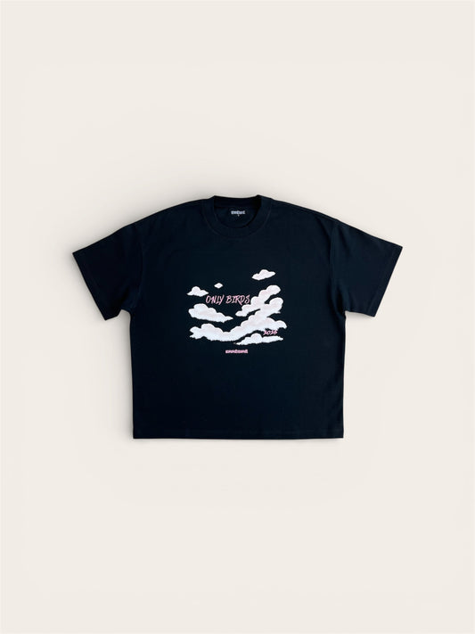 ONLY BIRDS T-SHIRT BLACK
